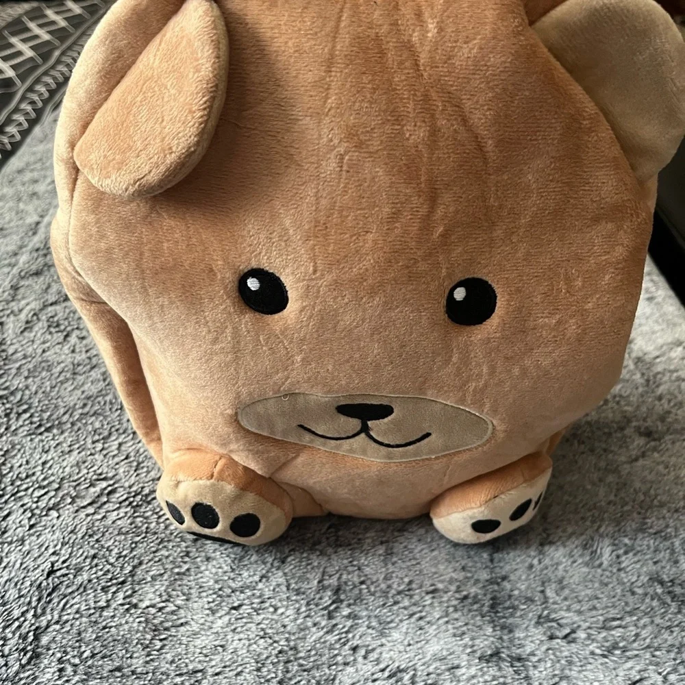 Plush Bear Kids Backpack - Tan